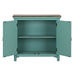 Kensington 2 Door Accent Cabinet in Turquoise - Discount Furniture World (Burlington,NC)