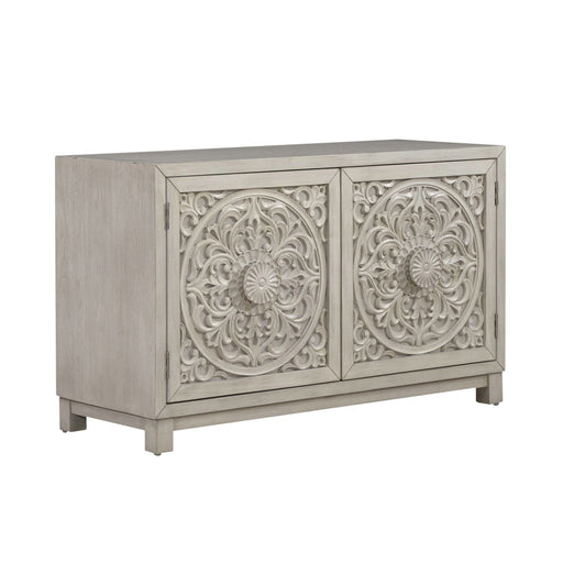 Sundance 2 Door Accent Cabinet in Antique Linen - Discount Furniture World (Burlington,NC)