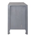 Marisol 65 Inch 3 Door Accent TV Stand in Weathered Honey and Soft Wash Gray image