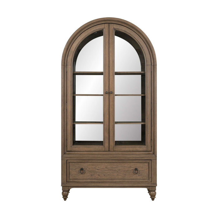 Americana Farmhouse Arched Display Cabinet image