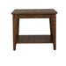 Liberty Furniture Lake House Square Lamp Table in Rustic Brown Oak image