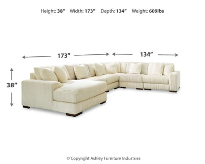 Lindyn Sectional with Chaise - Discount Furniture World (Burlington,NC)