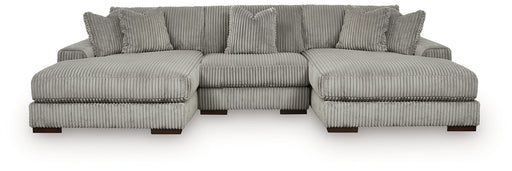 Lindyn Sectional with Double Chaise - Discount Furniture World (Burlington,NC)