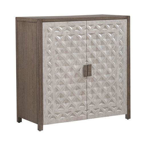Chatfield Accent Console in Antique White with Tobacco Top EST SHIP TIME APPX 4 WEEKS - Discount Furniture World (Burlington,NC)