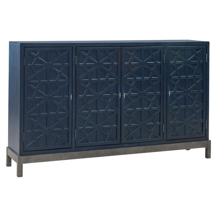 Braxton Accent Cabinet in Azure Blue EST SHIP TIME APPX 4 WEEKS - Discount Furniture World (Burlington,NC)