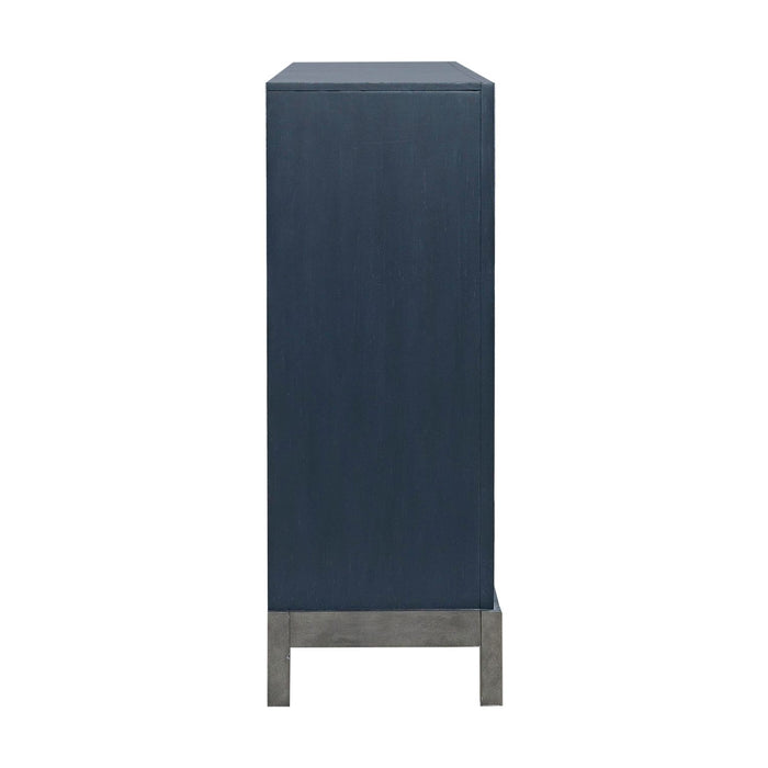 Braxton Accent Cabinet in Azure Blue EST SHIP TIME APPX 4 WEEKS - Discount Furniture World (Burlington,NC)