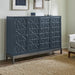 Braxton Accent Cabinet in Azure Blue EST SHIP TIME APPX 4 WEEKS image