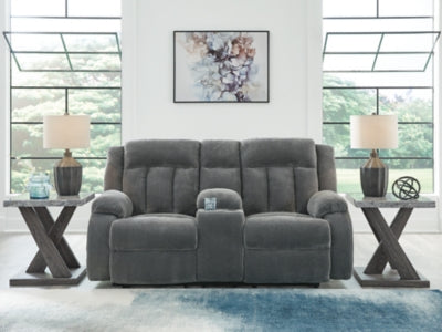 Observation Power Reclining Loveseat with Console - Discount Furniture World (Burlington,NC)