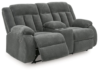 Observation Power Reclining Loveseat with Console - Discount Furniture World (Burlington,NC)