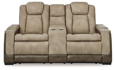 Next-Gen DuraPella Power Reclining Loveseat with Console - Discount Furniture World (Burlington,NC)
