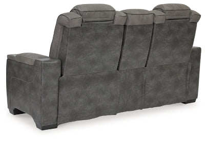 Next-Gen DuraPella Power Reclining Loveseat with Console - Discount Furniture World (Burlington,NC)