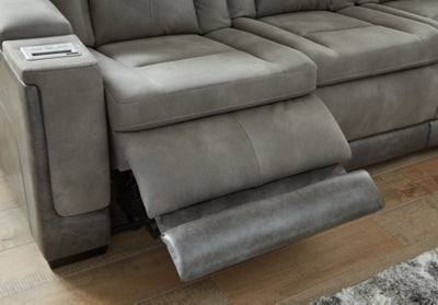 Next-Gen DuraPella Power Reclining Loveseat with Console - Discount Furniture World (Burlington,NC)