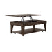 Arrowcreek Lift Top Cocktail Table in Weathered Stone - Discount Furniture World (Burlington,NC)