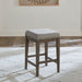 Arrowcreek Upholstered Console Stool in Weathered Stone image