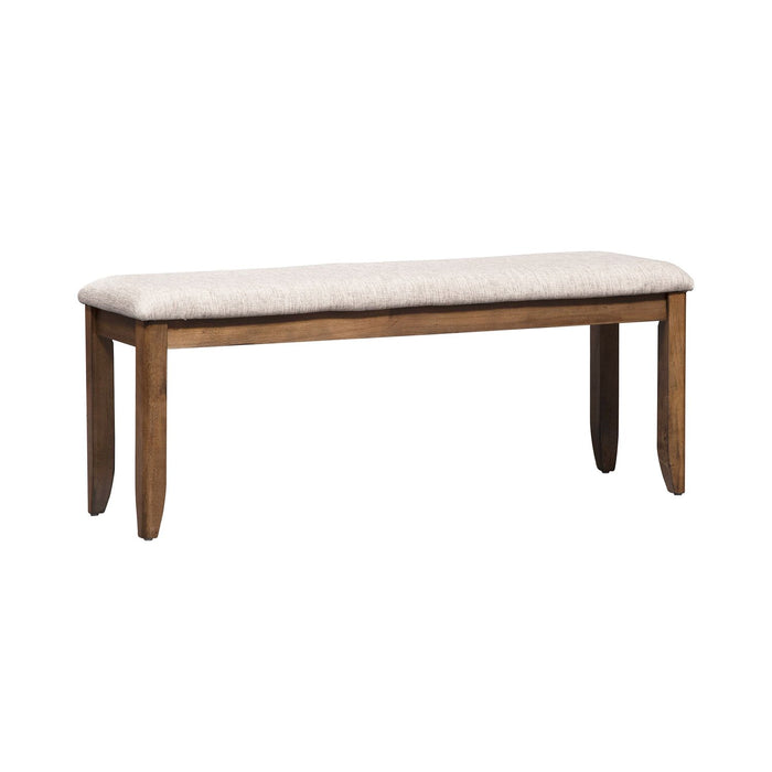 Santa Rosa II Upholstered Bench in Antique Honey - Discount Furniture World (Burlington,NC)