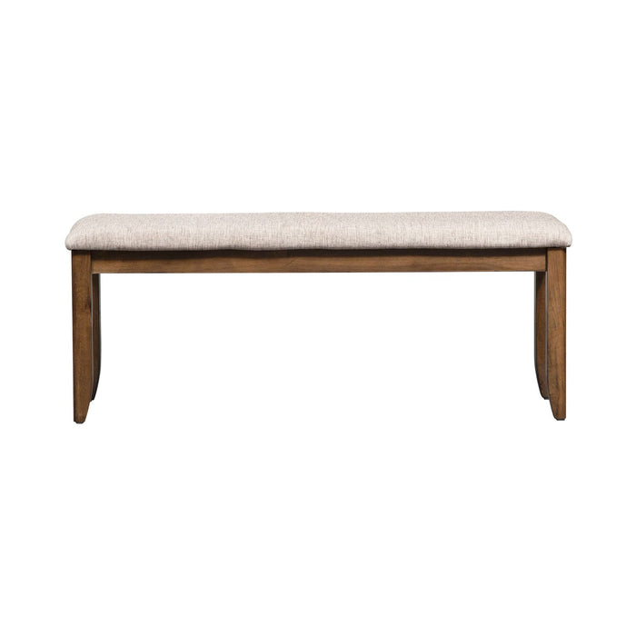 Santa Rosa II Upholstered Bench in Antique Honey - Discount Furniture World (Burlington,NC)