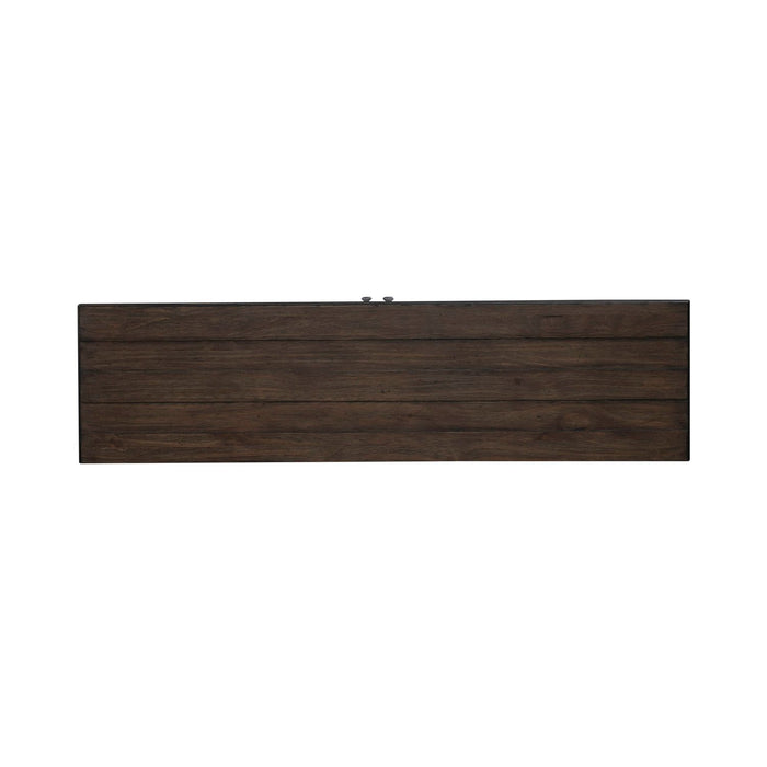 River Place 9 Drawer Dresser in Riverstone White and Tobacco - Discount Furniture World (Burlington,NC)