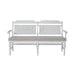 River Place Panel Back Bench in Riverstone White & Tobacco - Discount Furniture World (Burlington,NC)
