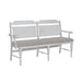 River Place Panel Back Bench in Riverstone White & Tobacco - Discount Furniture World (Burlington,NC)