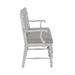 River Place Panel Back Bench in Riverstone White & Tobacco - Discount Furniture World (Burlington,NC)