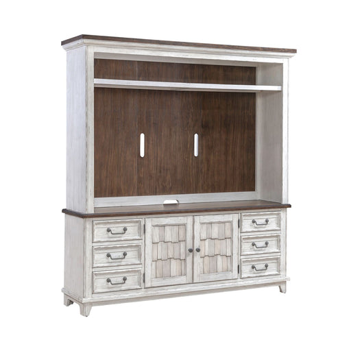 River Place Entertainment Center with Piers - Discount Furniture World (Burlington,NC)