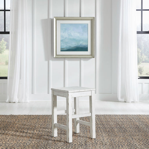 River Place Console Stool in Riverstone White & Tobacco image