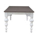 River Place Rectangular Leg Table in Riverstone White & Tobacco - Discount Furniture World (Burlington,NC)