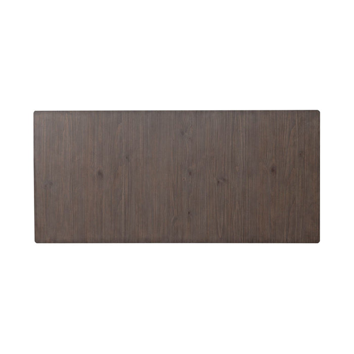 River Place Rectangular Leg Table in Riverstone White & Tobacco - Discount Furniture World (Burlington,NC)