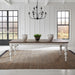 River Place Rectangular Leg Table in Riverstone White & Tobacco image