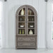 Liberty Furniture River Place Curio Cabinet in Riverstone Gray & Tobacco image