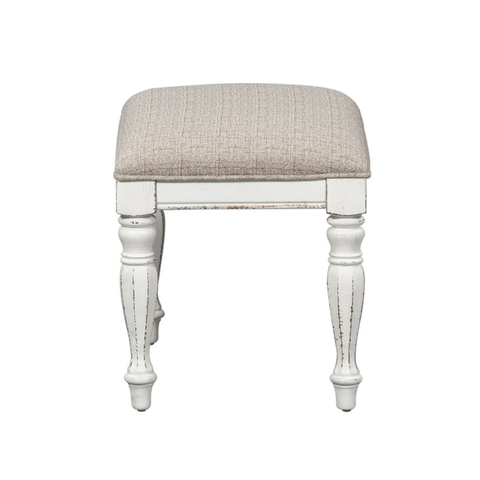 Magnolia Manor Accent Bench in Antique White - Discount Furniture World (Burlington,NC)