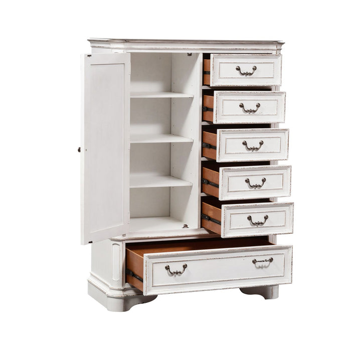 Magnolia Master Chest Manor in Antique White - Discount Furniture World (Burlington,NC)