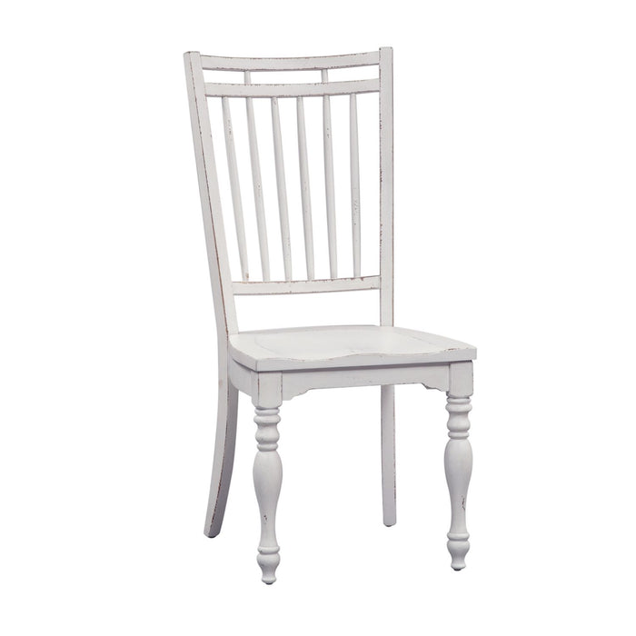 Magnolia Manor Spindle Back Side Chair (Set of 2) in Antique White