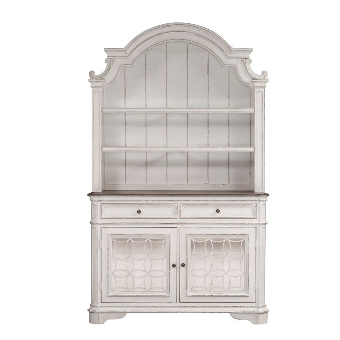 Magnolia Manor Hutch in Antique White - Discount Furniture World (Burlington,NC)