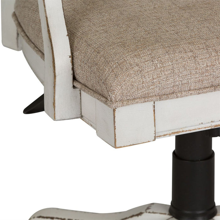 Liberty Magnolia Manor Jr Executive Desk Chair in Antique White