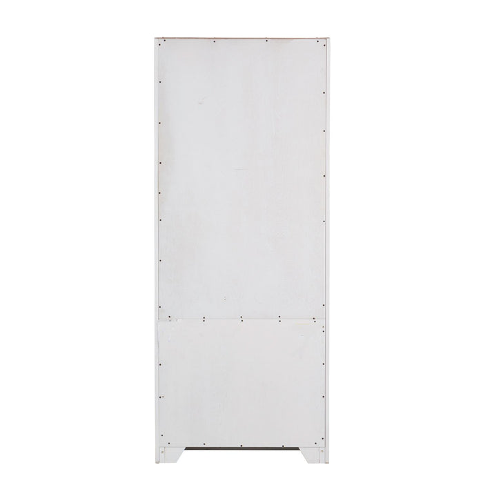 Magnolia Manor Bunching Bookcase in Antique White - Discount Furniture World (Burlington,NC)