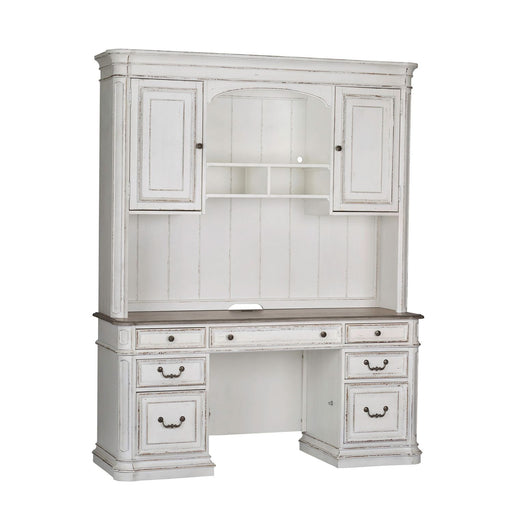 Magnolia Manor Credenza & Hutch - Discount Furniture World (Burlington,NC)