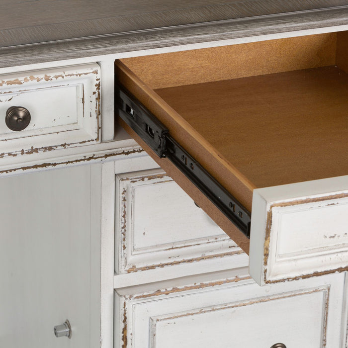 Magnolia Manor Credenza & Hutch