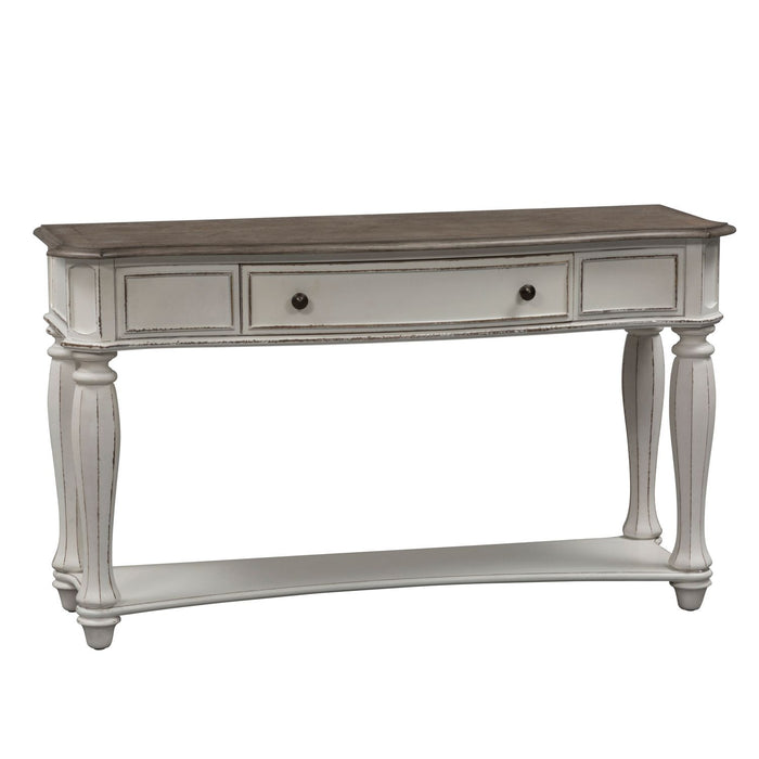 Magnolia Manor Sofa Table in Antique White - Discount Furniture World (Burlington,NC)