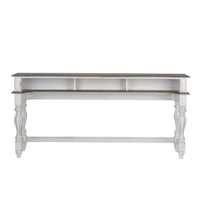 Magnolia Manor Console Bar Table in Antique White - Discount Furniture World (Burlington,NC)