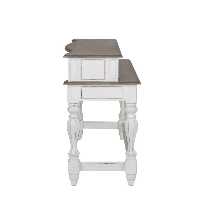 Magnolia Manor Console Bar Table in Antique White - Discount Furniture World (Burlington,NC)