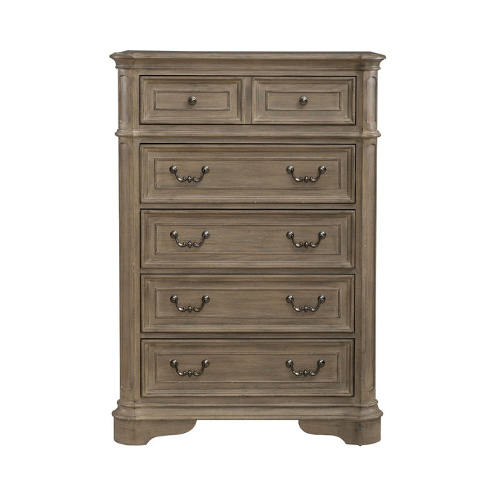 Magnolia Manor 5 Drawer Chest - Discount Furniture World (Burlington,NC)