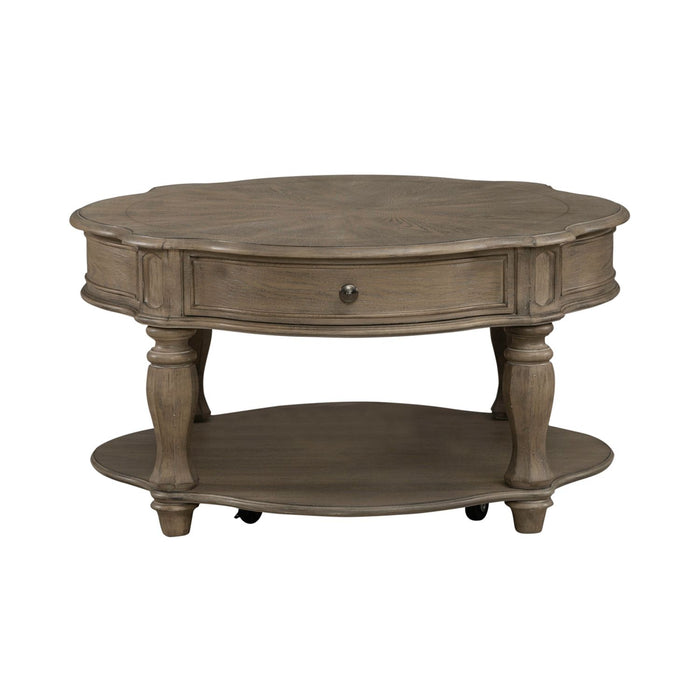 Magnolia Manor Round Cocktail Table - Discount Furniture World (Burlington,NC)