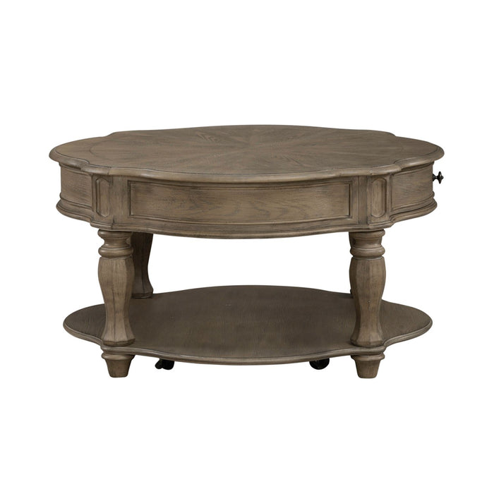 Magnolia Manor Round Cocktail Table - Discount Furniture World (Burlington,NC)