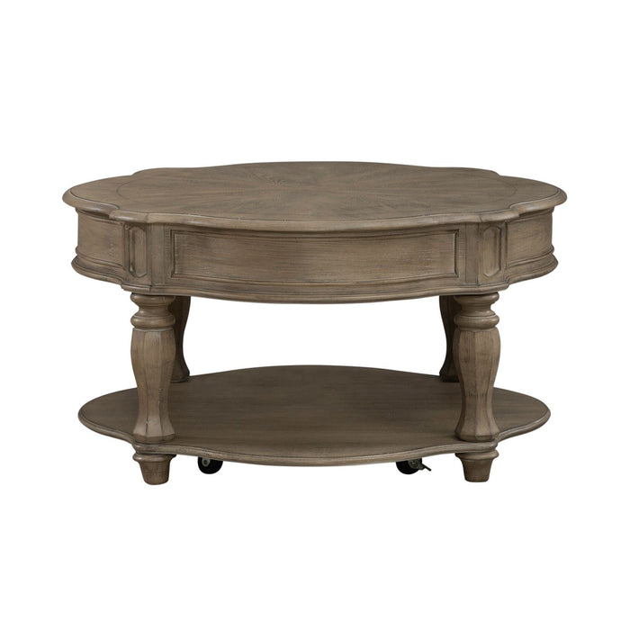 Magnolia Manor Round Cocktail Table - Discount Furniture World (Burlington,NC)