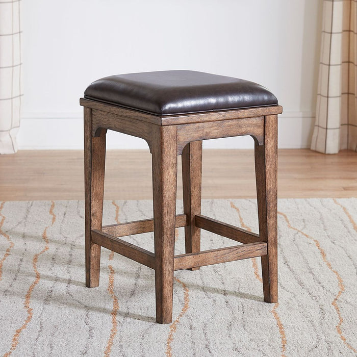 Liberty Furniture Ashford Upholstered Console Stool in Sienna