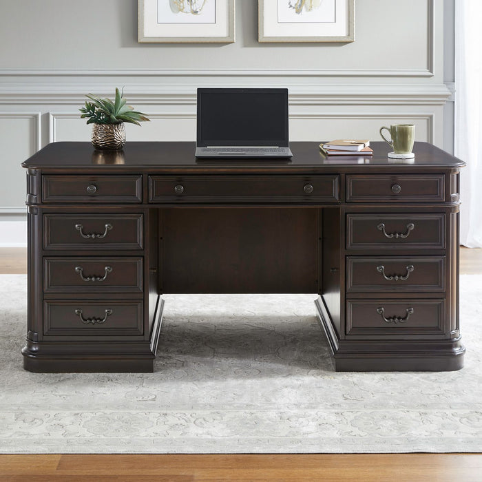 Brayton Manor Jr Executive Desk - Discount Furniture World (Burlington,NC)