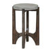 Cascade Chair Side Table in Wire Brush Rustic Brown - Discount Furniture World (Burlington,NC)