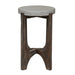 Cascade Chair Side Table in Wire Brush Rustic Brown - Discount Furniture World (Burlington,NC)