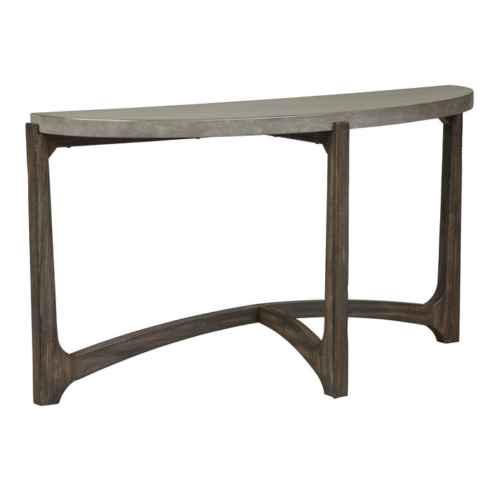 Cascade Sofa Table in Wire Brush Rustic Brown - Discount Furniture World (Burlington,NC)